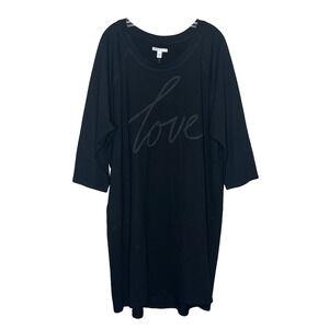 Cato LOVE Black Knit Tunic Dress